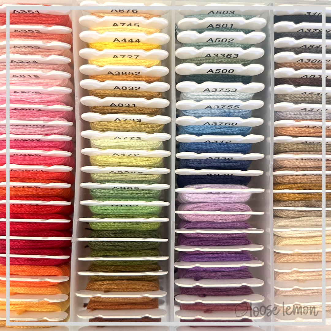 Embroidery Thread Boxed Sampler Set | 80 Pieces