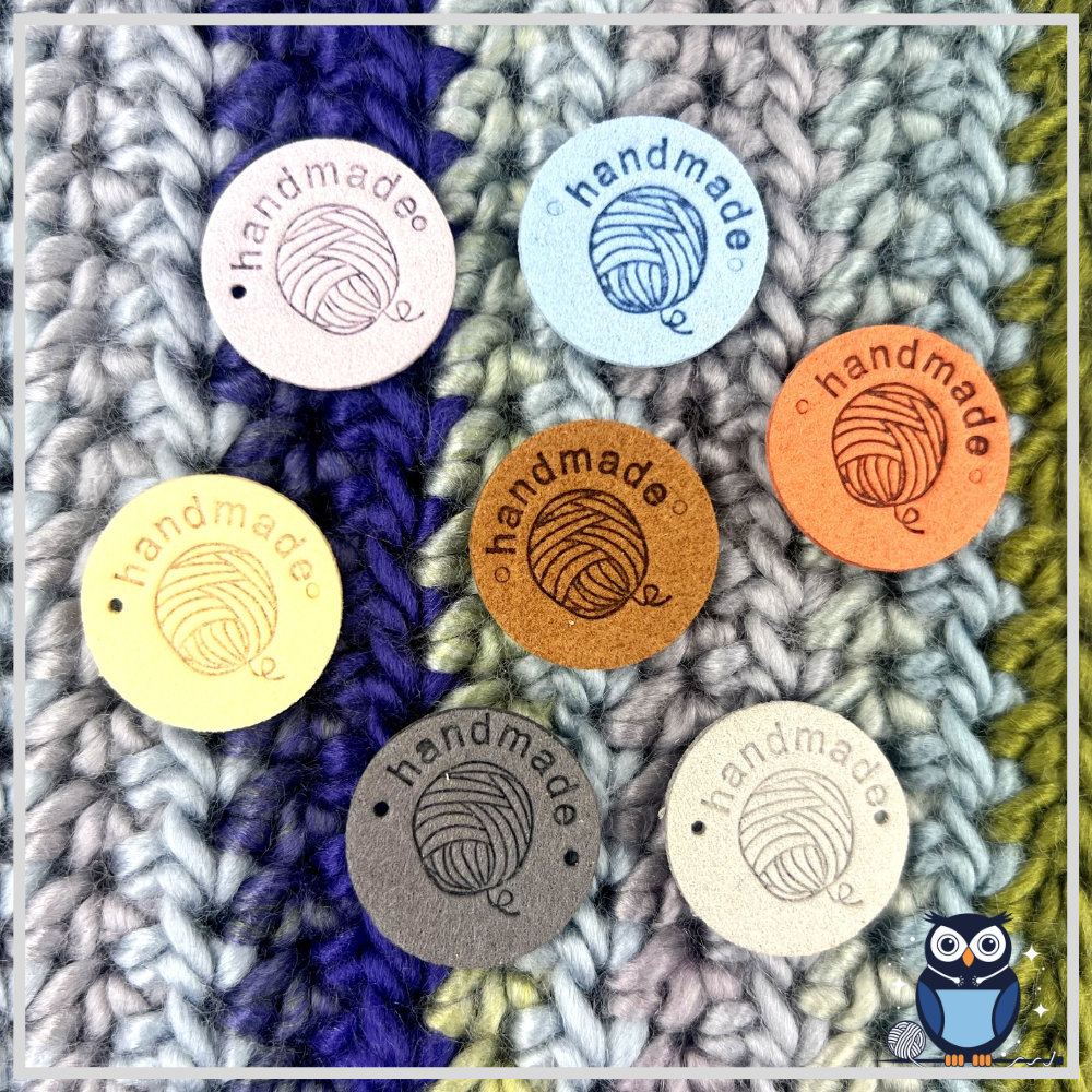 Embossed Handmade Tags x 15