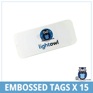 Embossed Handmade Tags x 15