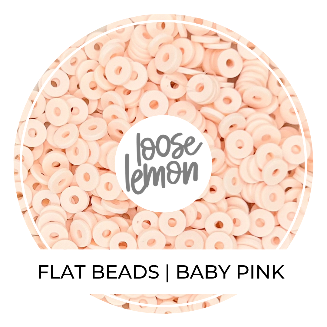 Flat Beads | Baby Pink