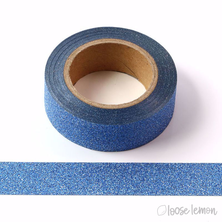 Blue Glitter Washi Tape (10M)
