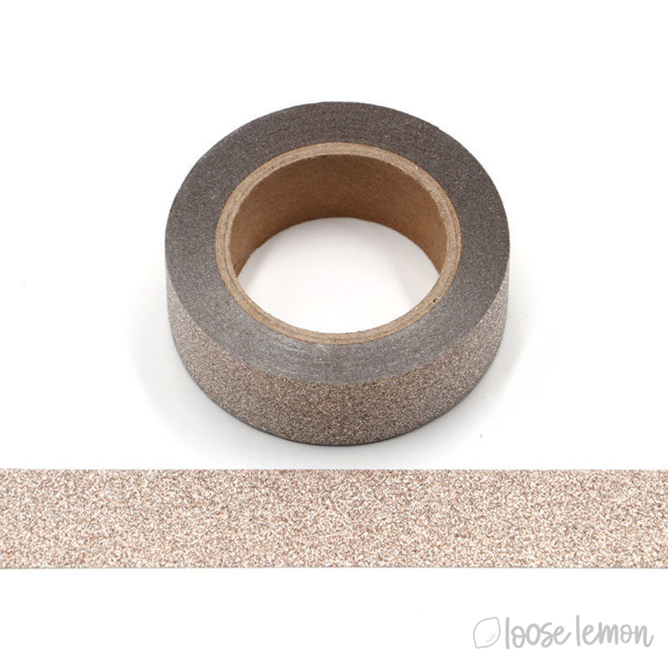Pewter Glitter Washi Tape (10M)