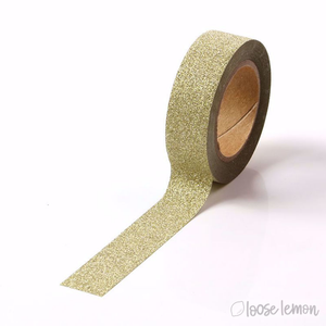 Pale Gold Glitter Washi Tape (10M)
