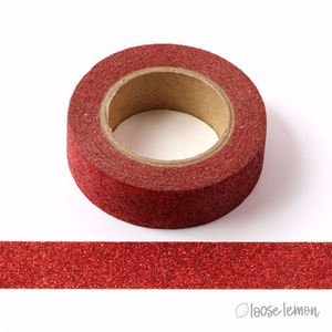 Clearance: Red Large Glitter Washi Tape (5M)