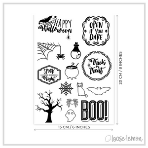 Halloween Acrylic Stamp | Halloween Icons