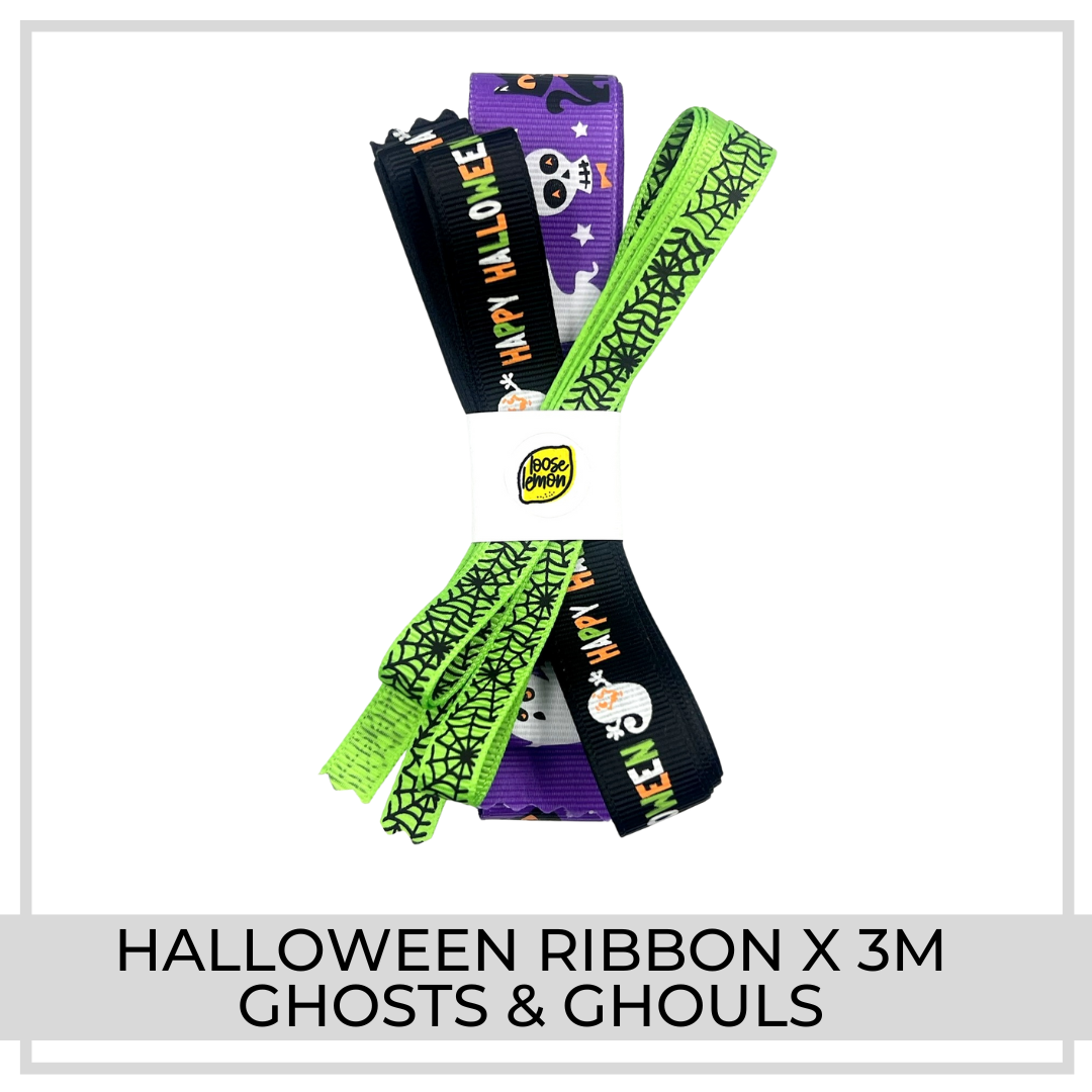 Halloween Ribbon x 3m (Ghosts & Ghouls)