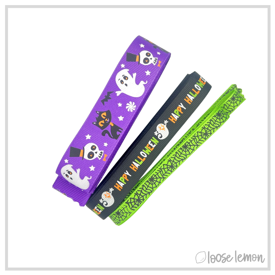 Halloween Ribbon x 3m (Ghosts & Ghouls)