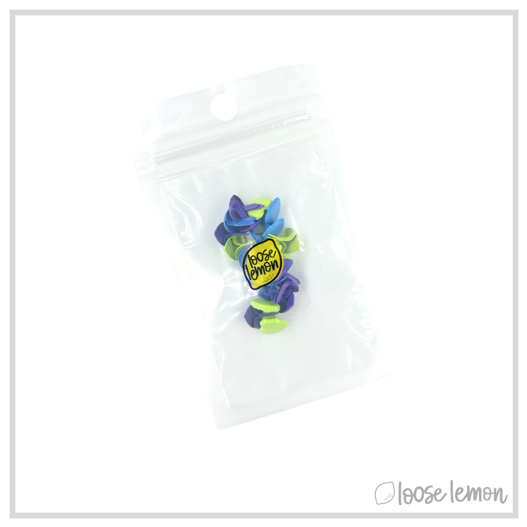 Heart Brads X 15 | Purple