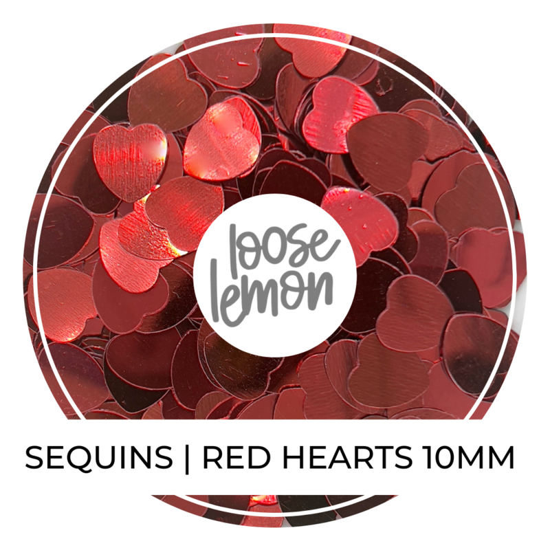 Sequins | Red Hearts (10mm)