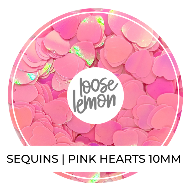 Sequins | Pink Hearts (10mm)