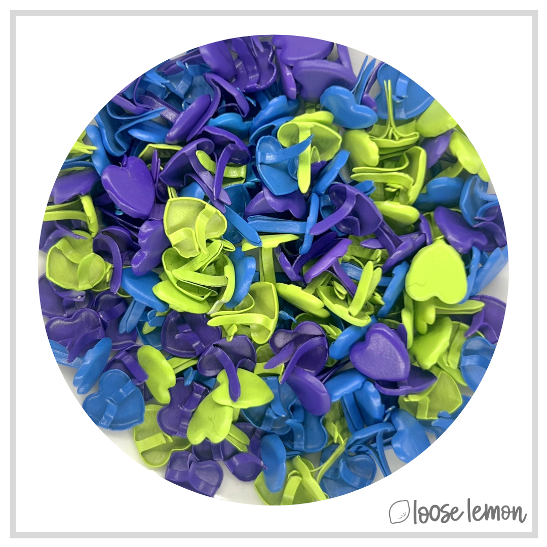 Heart Brads X 15 | Cool Mix