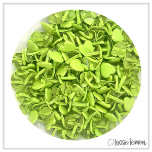 Heart Brads X 15 | Green