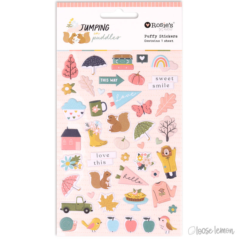Jumping In Puddles | Puffy Stickers (Motifs)