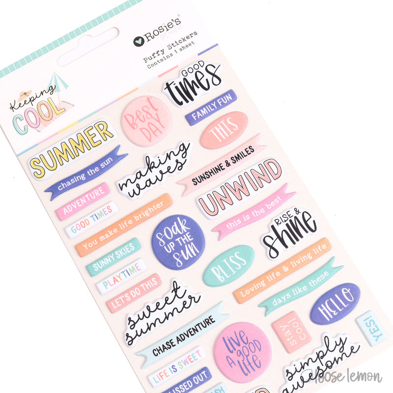 Keeping Cool | Puffy Mini Sentiments