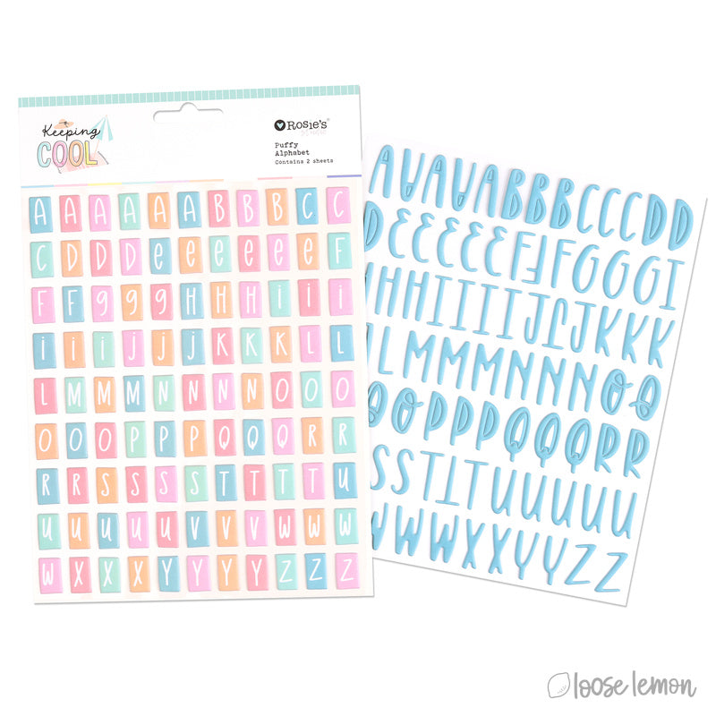 Keeping Cool | Puffy Alphabet (2 Sheets)