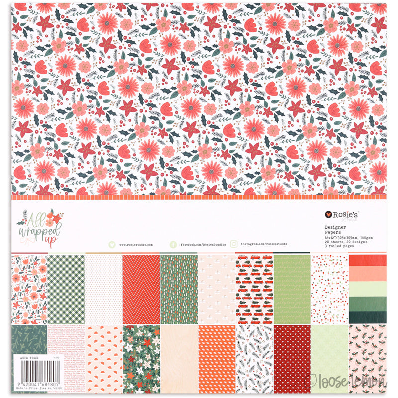All Wrapped Up | 12" X 12" Paper Pack ( 20 Sheets)