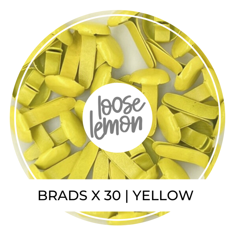 8Mm Brads X 30 | Yellow