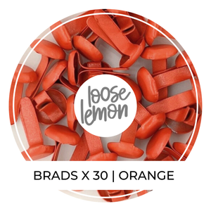 8Mm Brads X 30 | Orange