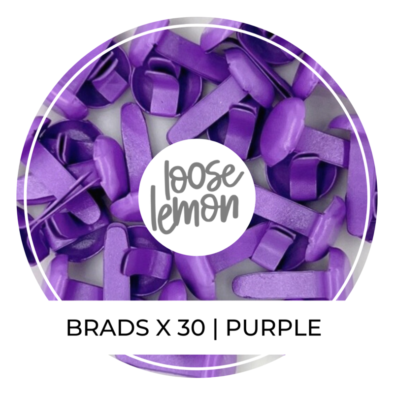 8Mm Brads X 30 | Purple