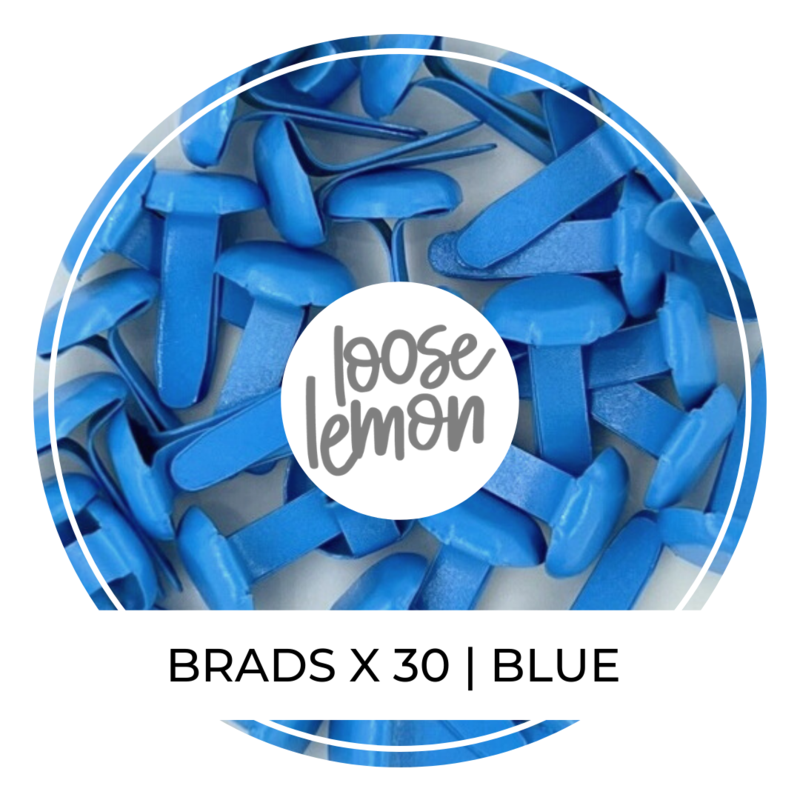 8Mm Brads X 30 | Blue