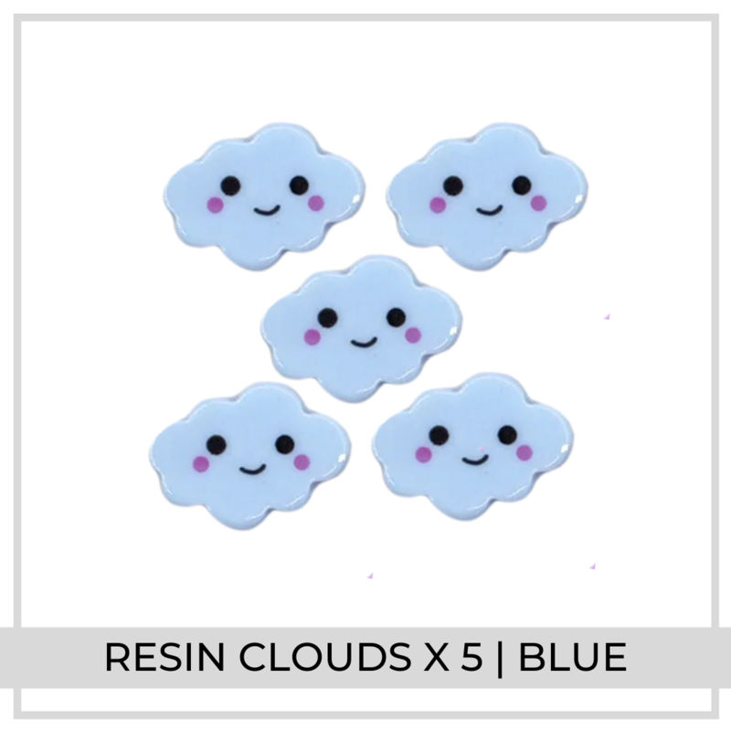 Resin Clouds x 5 | Blue