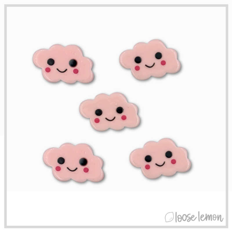 Resin Clouds x 5 | Pink