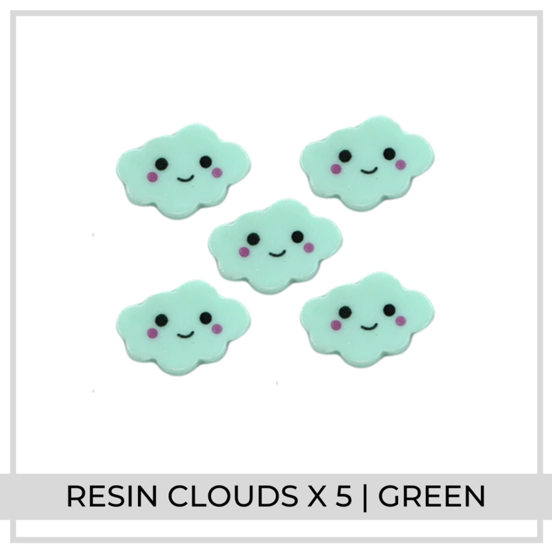 Resin Clouds x 5 | Green