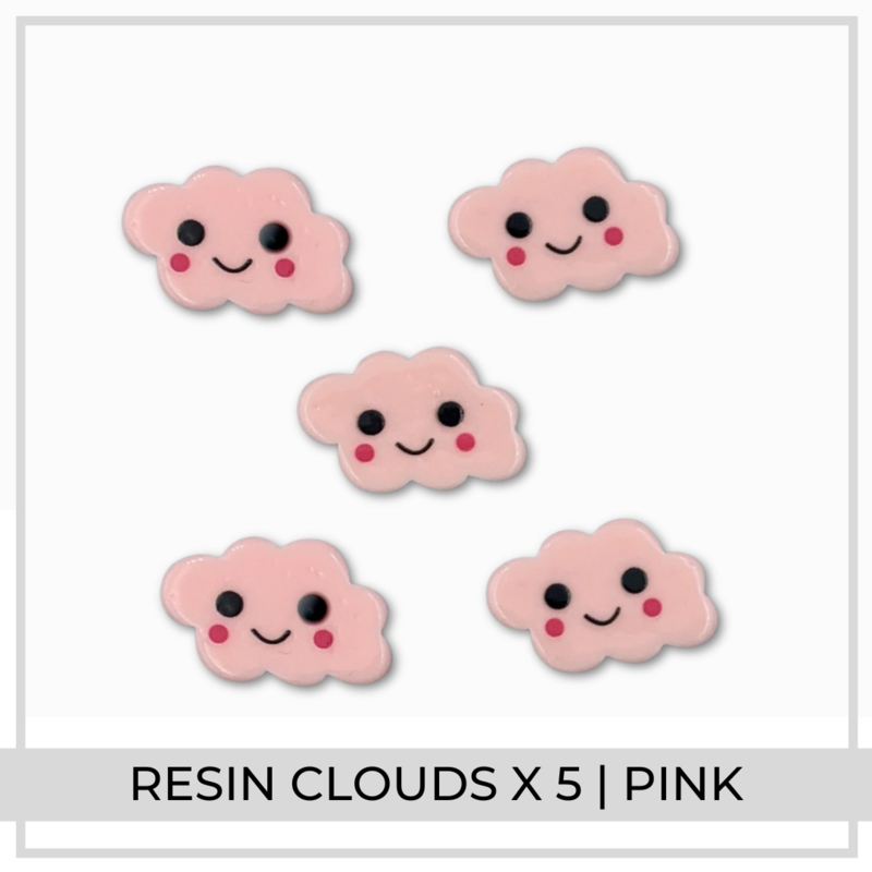 Resin Clouds x 5 | Pink