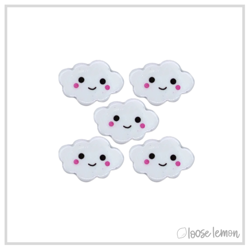 Resin Clouds x 5 | White