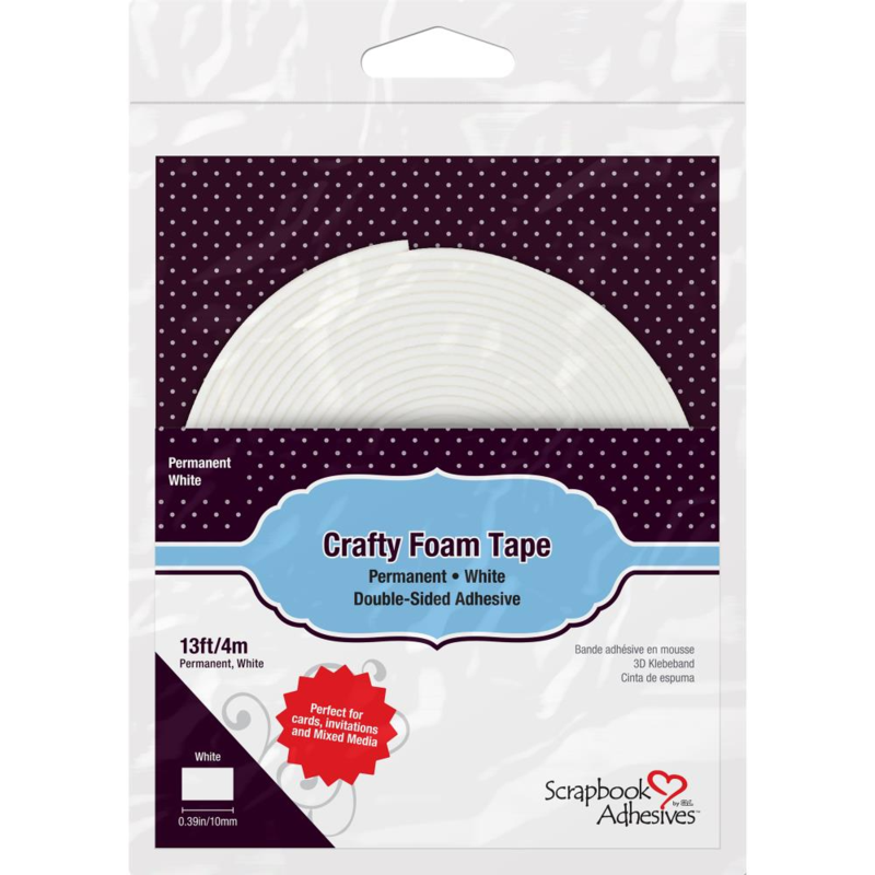 Scrapbook Adhesives Crafty Foam Tape White (4M)
