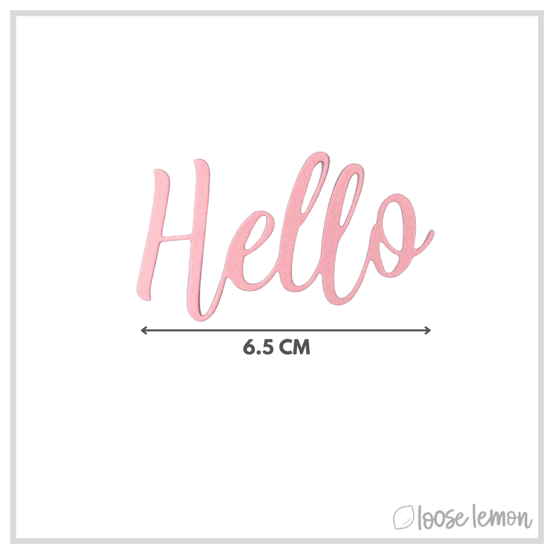 Cutting Dies | Hello (1 Piece)