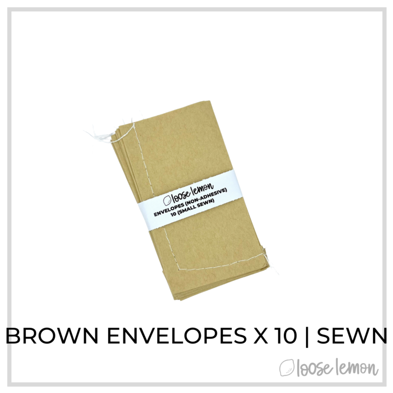 Brown Envelopes X 10 | Small (Sewn)
