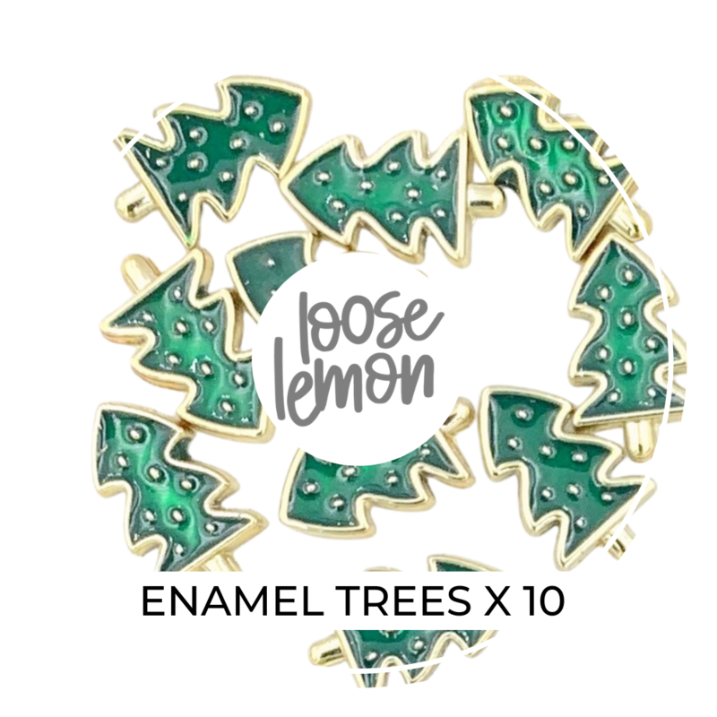 Enamel Trees x 10