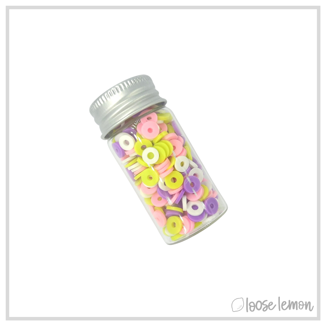 Flat Beads | Spring Mix (16G Jar)