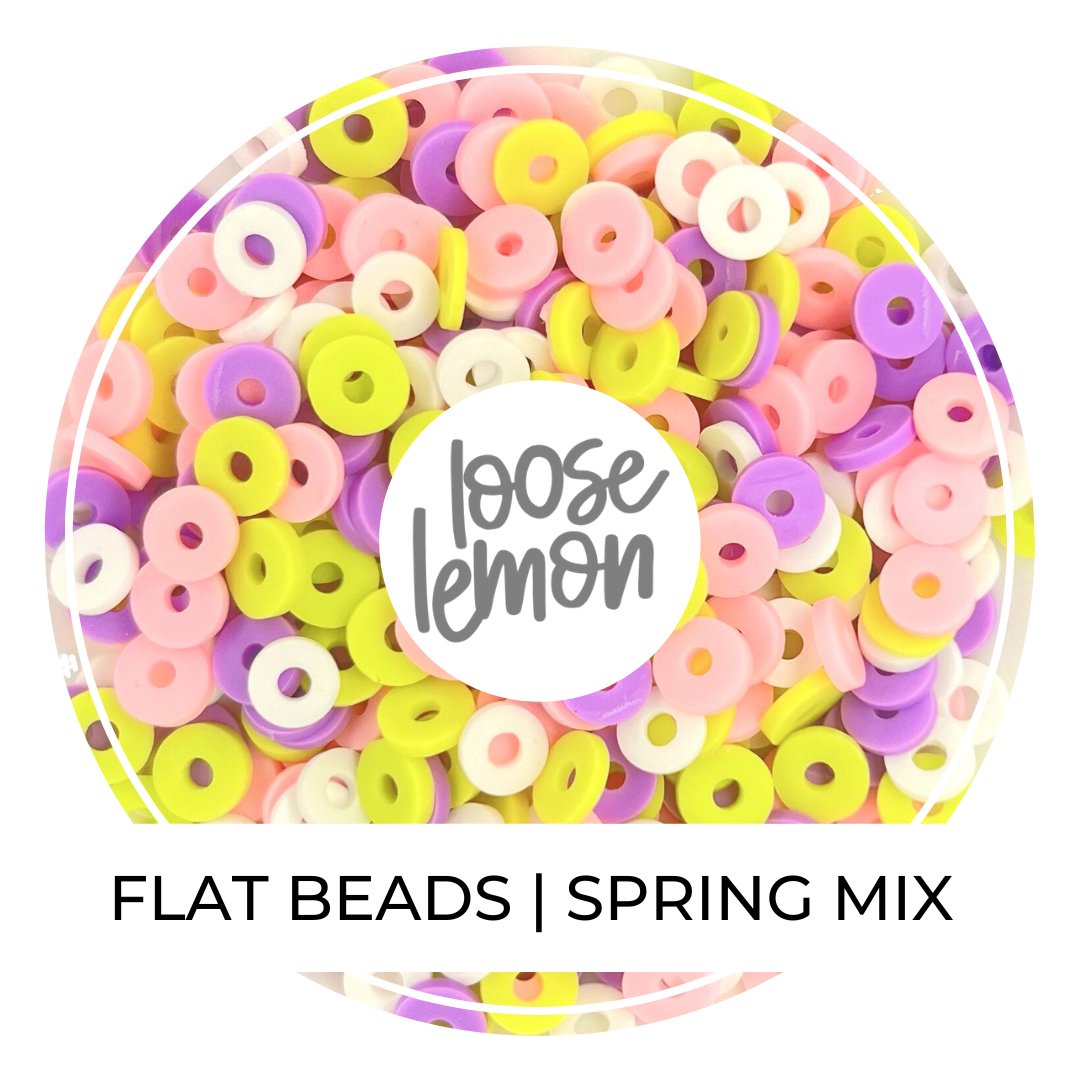 Flat Beads | Spring Mix (16G Jar)