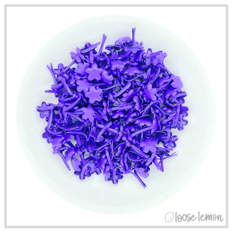 Flower Brads X 30 | Purple