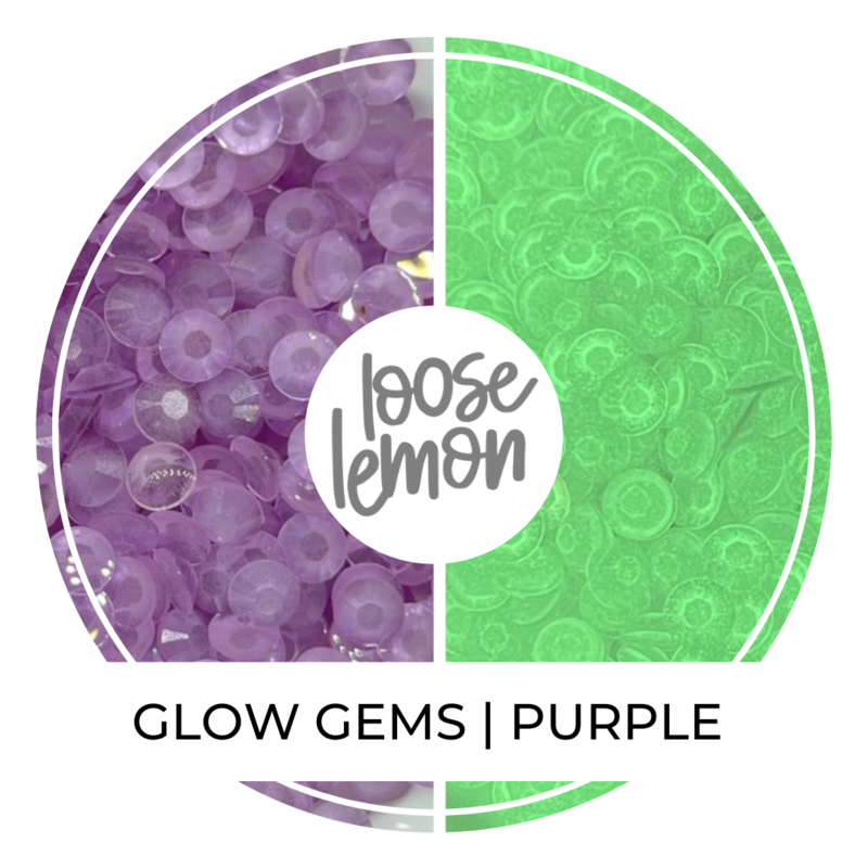 Glow in The Dark Gems | Purple (5mm)