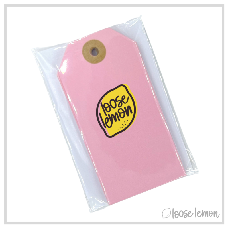 Parcel Tags x 10 | Pinks