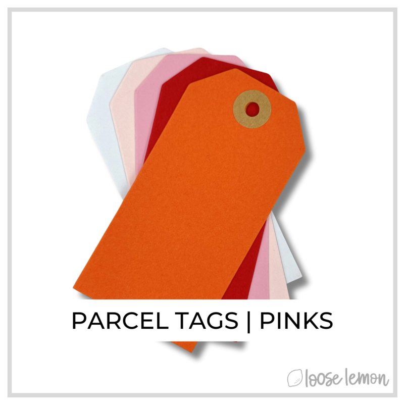 Parcel Tags x 10 | Pinks