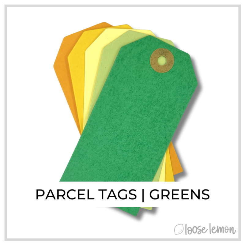 Parcel Tags x 10 | Greens