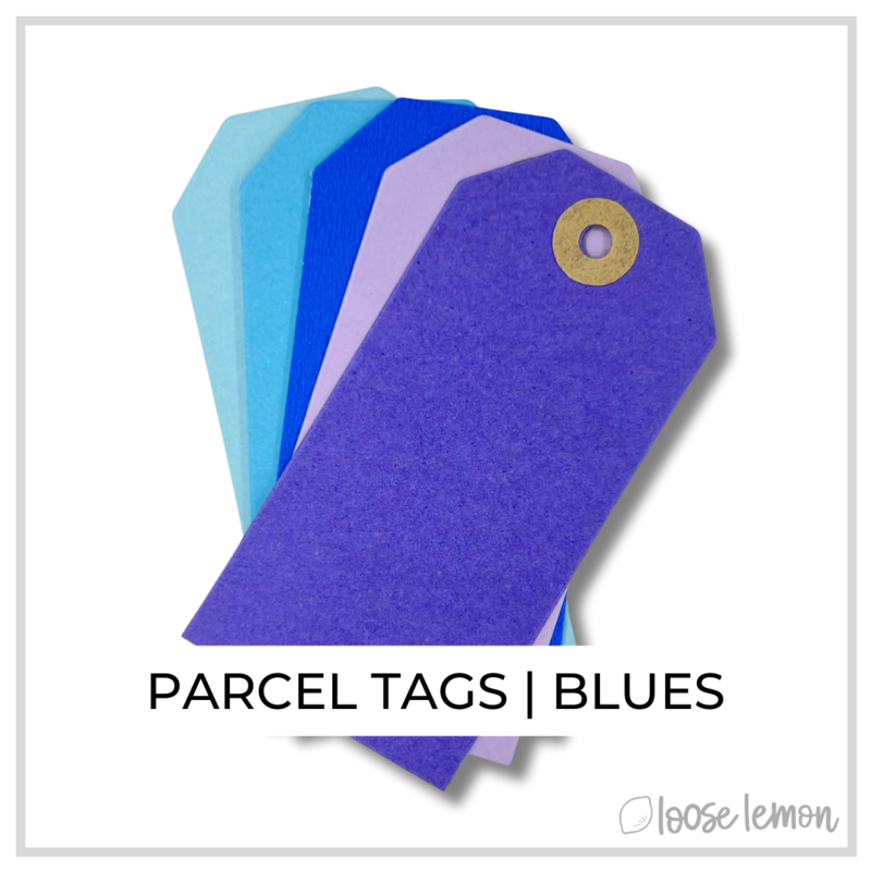 Parcel Tags x 10 | Blues