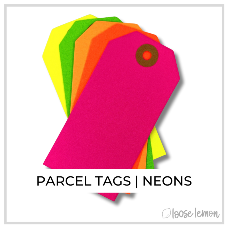 Parcel Tags x 10 | Neons