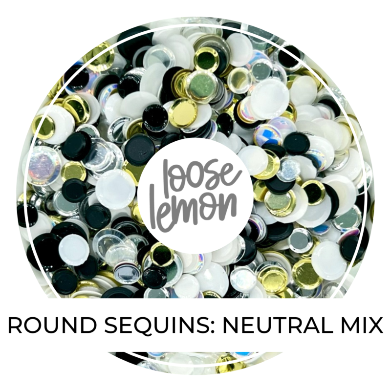 Round Sequins | Neutrals Mixed (Mixed Size)