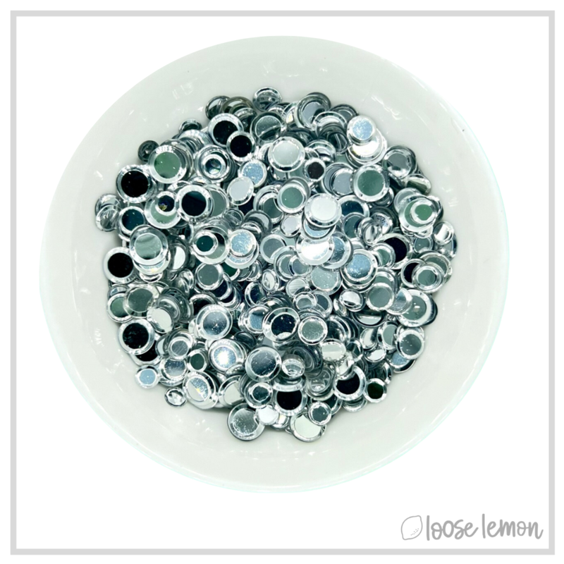 Round Sequins | Silver (Mixed Size)