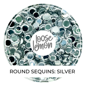 Round Sequins | Silver (Mixed Size)