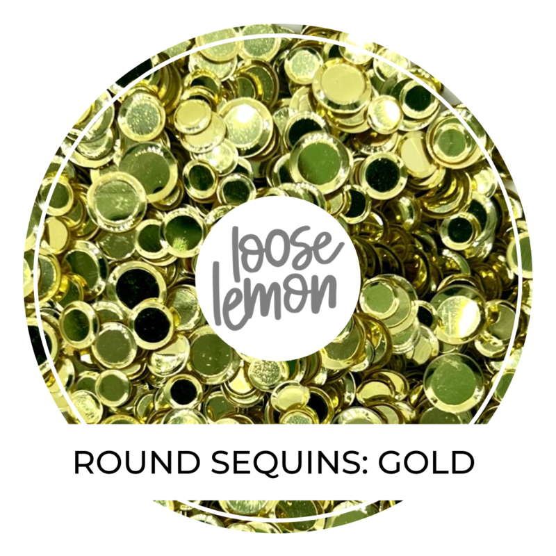 Round Sequins | Gold (Mixed Size)