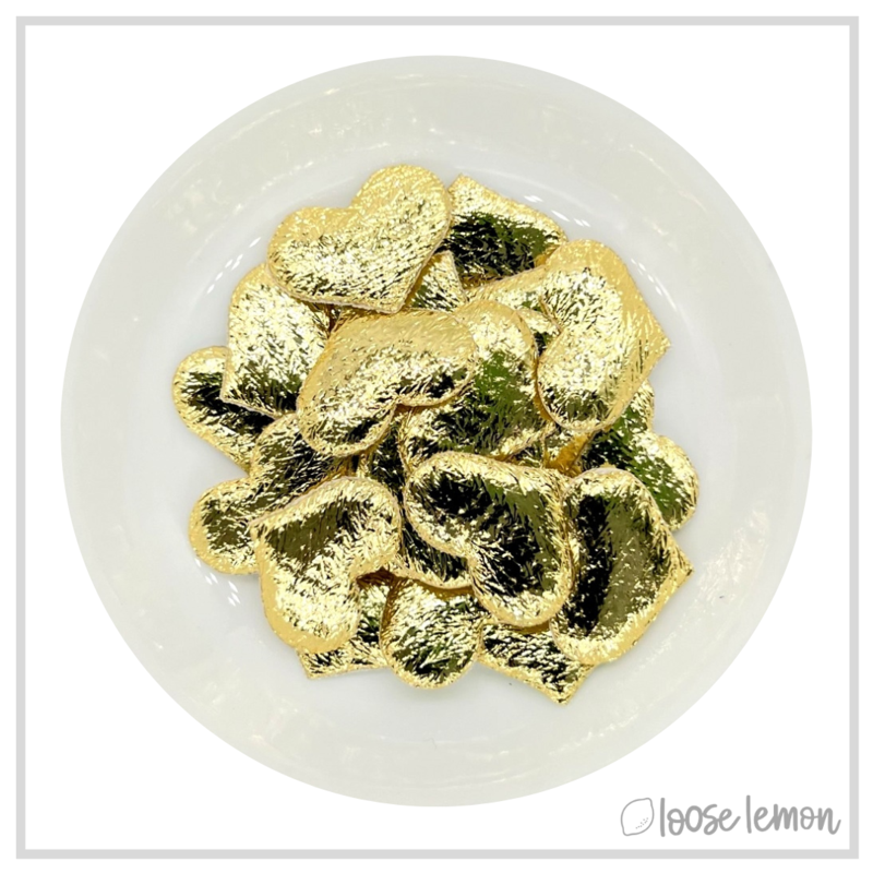 Soft Foil Hearts | Gold