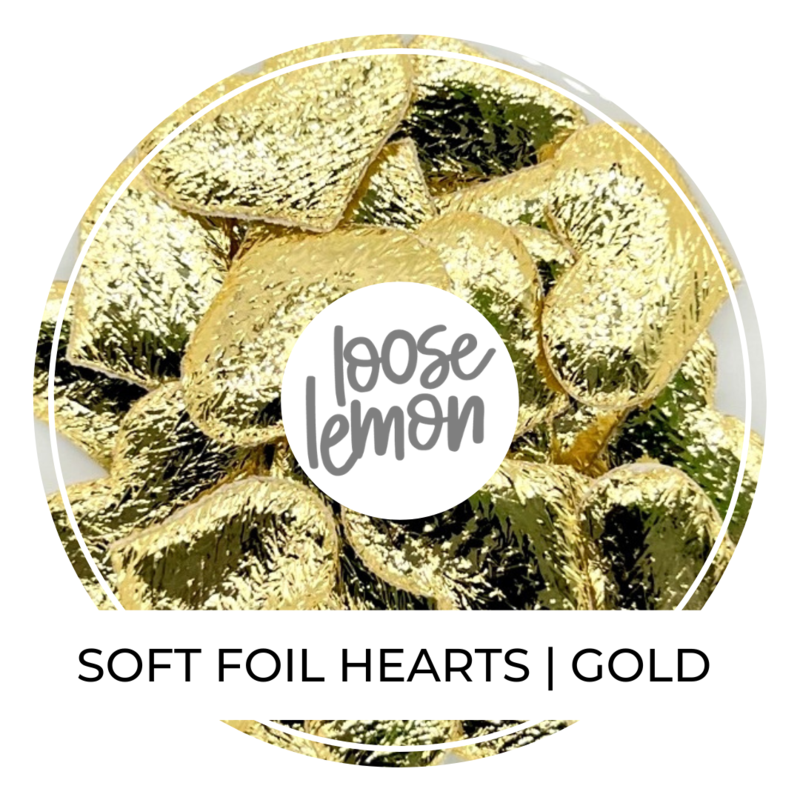 Soft Foil Hearts | Gold