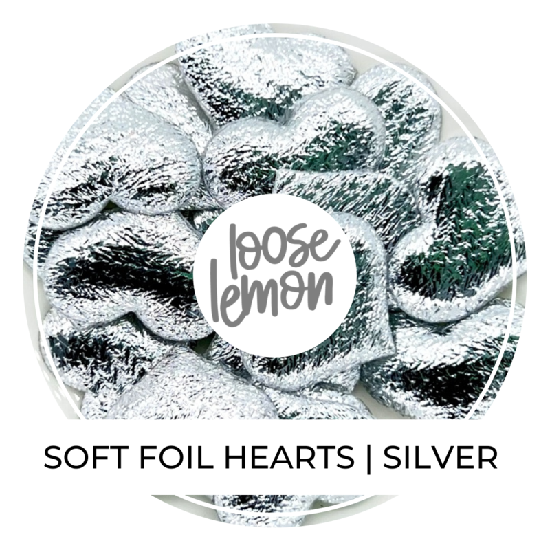 Soft Foil Hearts | Silver