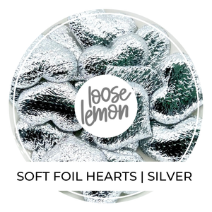 Soft Foil Hearts | Silver